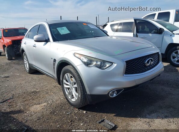 JN8CS1MU4HM143150 2017 INFINITI QX70 Silver Przód prawy