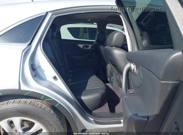 JN8CS1MU4HM143150 2017 INFINITI QX70 Silver Widok naklejki z numerem VIN