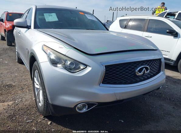 JN8CS1MU4HM143150 2017 INFINITI QX70 Silver Widok zestawu wskaźników