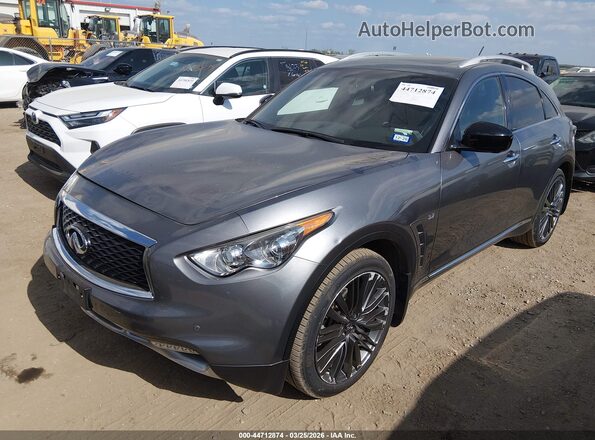 JN8CS1MU6HM144221 2017 INFINITI QX70 Серый Передняя левая четверть
