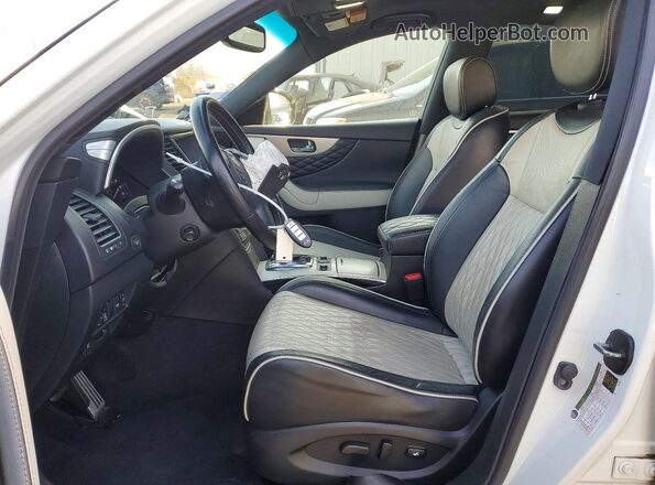 JN8CS1MW5HM412855 2017 INFINITI QX70 Белый Вид салона спереди