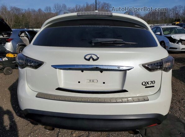 JN8CS1MW5HM412855 2017 INFINITI QX70 Белый Вид сзади