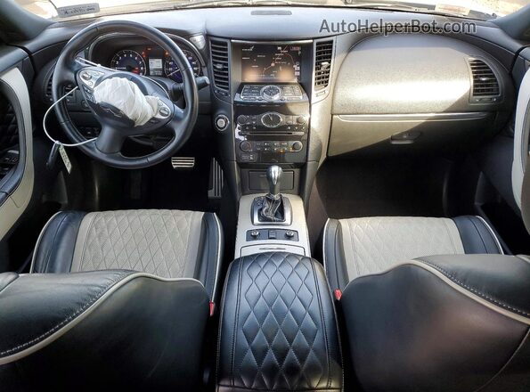 JN8CS1MW5HM412855 2017 INFINITI QX70 Белый Вид панели приборов