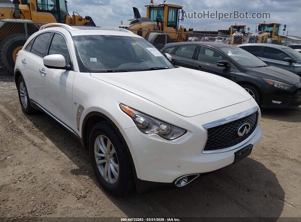 JN8CS1MW6HM412797 2017 INFINITI QX70 Белый Передняя правая четверть