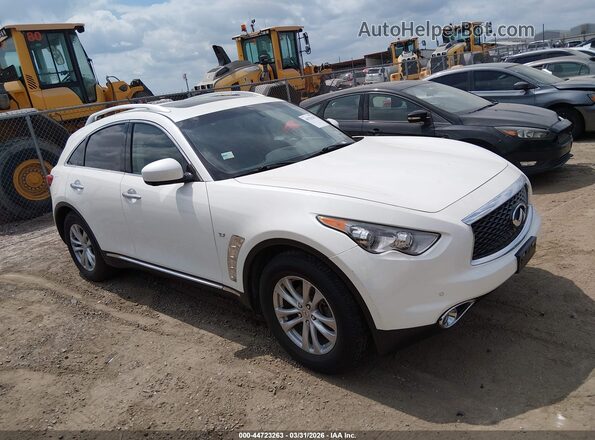 JN8CS1MW6HM412797 2017 INFINITI QX70 Белый Вид задней части салона