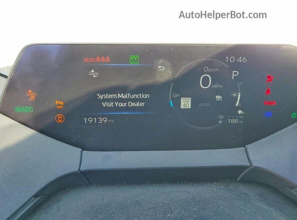 JTDACACU2P3009887 2023 TOYOTA PRIUS Серебряный Вид щитка приборов