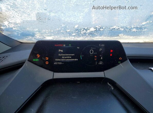 JTDACACU4R3030064 2024 TOYOTA PRIUS Charcoal ხელსაწყოთა პანელის ხედი