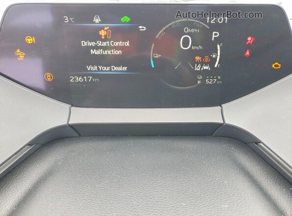 JTDACACU5S3047347 2025 TOYOTA PRIUS Черный Вид щитка приборов