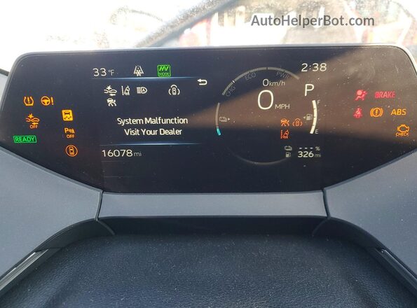 JTDACACU8S3042921 2025 TOYOTA PRIUS Черный Вид щитка приборов