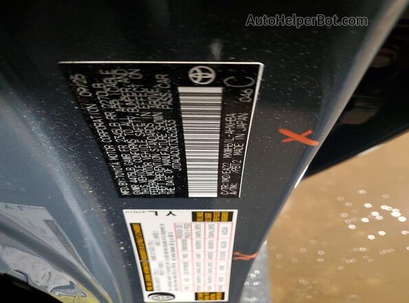 JTDACACUXT3062833 2026 TOYOTA PRIUS Gray Вид наклейки з VIN-кодом