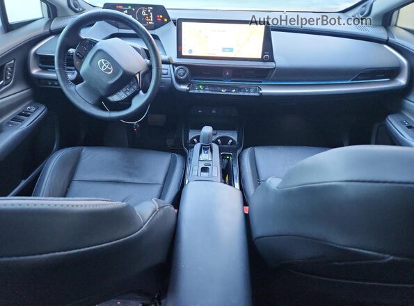 JTDADABUXP3000563 2023 TOYOTA PRIUS Silver Widok deski rozdzielczej