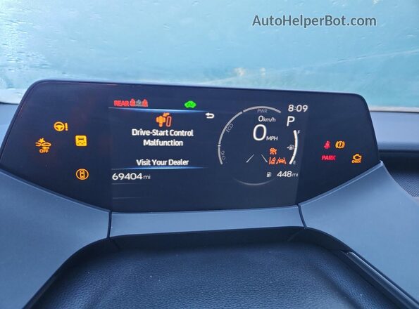 JTDADABUXP3000563 2023 TOYOTA PRIUS Silver Widok zestawu wskaźników