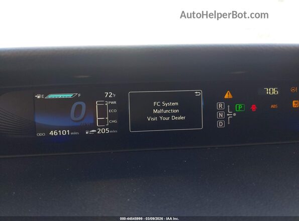 JTDBVRBD0GA000468 2016 TOYOTA MIRAI Белый Вид задних сидений