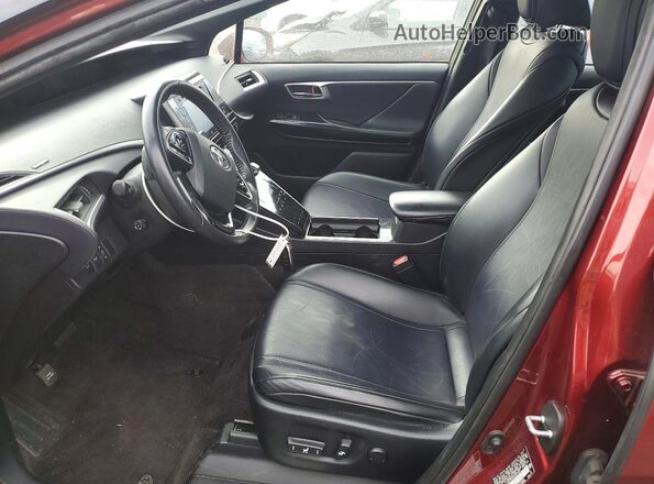 JTDBVRBD0KA007624 2019 TOYOTA MIRAI Maroon წინა სალონის ხედი