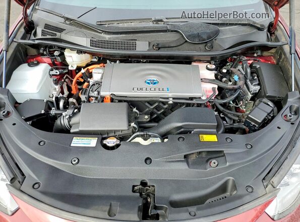 JTDBVRBD0KA007624 2019 TOYOTA MIRAI Maroon უკანა სალონის ხედი