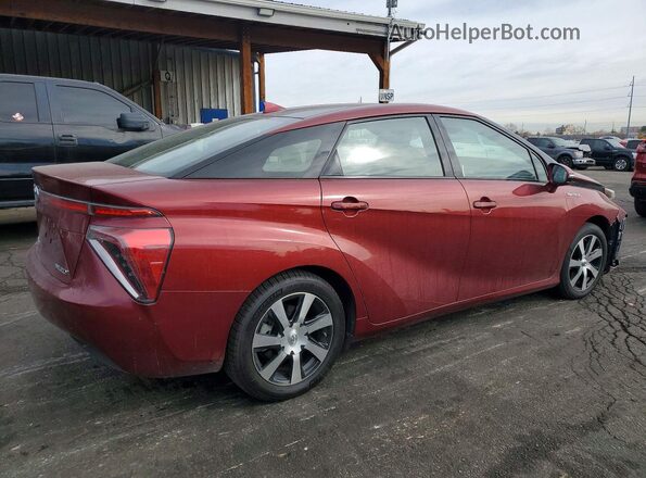 JTDBVRBD0KA007624 2019 TOYOTA MIRAI Maroon უკანა მარჯვენა