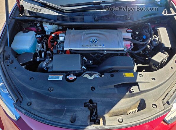JTDBVRBD1JA005332 2018 TOYOTA MIRAI Темно-бордовый Вид салона спереди