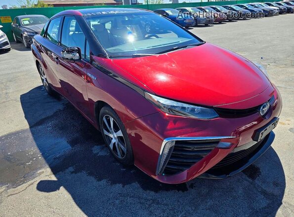 JTDBVRBD1JA005332 2018 TOYOTA MIRAI Темно-бордовый Передняя левая четверть