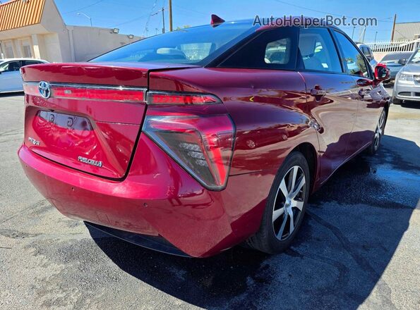 JTDBVRBD1JA005332 2018 TOYOTA MIRAI Темно-бордовый Передняя правая четверть