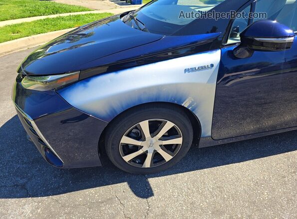 JTDBVRBD2LA008274 2020 TOYOTA MIRAI Blue Widok wnętrza z tyłu