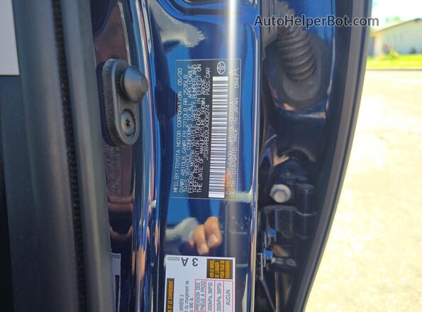 JTDBVRBD2LA008274 2020 TOYOTA MIRAI Blue Widok tylnych siedzeń
