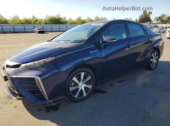 JTDBVRBD5JA005317 2018 TOYOTA MIRAI Синий Передняя левая четверть