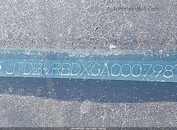JTDBVRBDXGA000798 2016 TOYOTA MIRAI Белый Вид подкапотного пространства