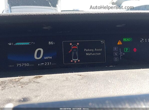 JTDBVRBDXGA000798 2016 TOYOTA MIRAI Белый Вид задних сидений