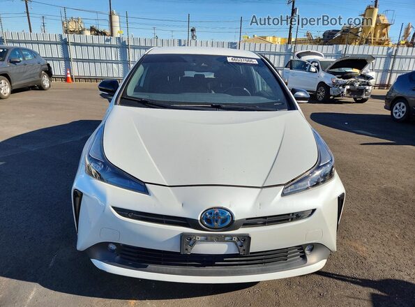 JTDKAMFU4M3127653 2021 TOYOTA PRIUS White წინა ხედი