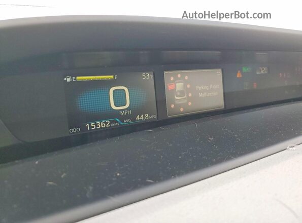 JTDKAMFU5M3135728 2021 TOYOTA PRIUS Green Widok zestawu wskaźników