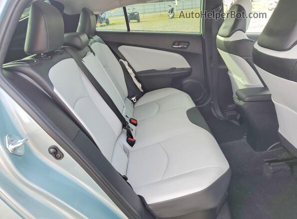 JTDKAMFU5M3135728 2021 TOYOTA PRIUS Green Widok tylnych siedzeń