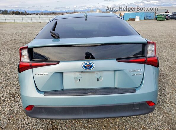 JTDKAMFU5M3135728 2021 TOYOTA PRIUS Green Widok z tyłu