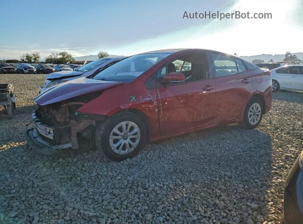 JTDKAMFU5N3153227 2022 TOYOTA PRIUS Red Przód lewy