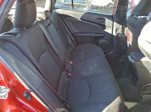 JTDKAMFU5N3153227 2022 TOYOTA PRIUS Red Widok tylnych siedzeń