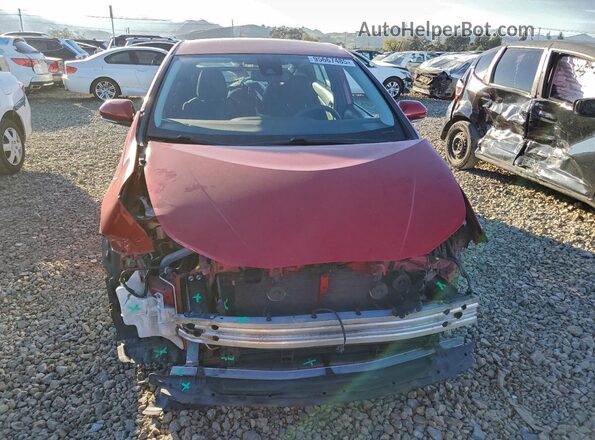 JTDKAMFU5N3153227 2022 TOYOTA PRIUS Red Widok z przodu