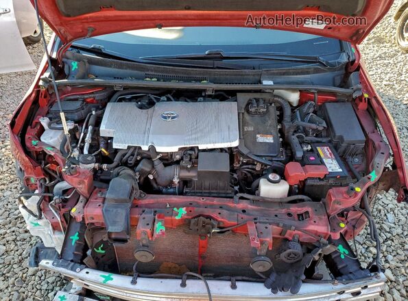 JTDKAMFU5N3153227 2022 TOYOTA PRIUS Red Widok wnętrza z tyłu