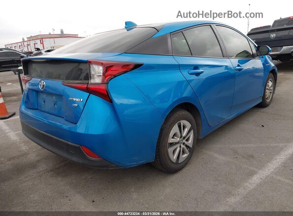 JTDKAMFU6M3140114 2021 TOYOTA PRIUS Синий Задняя правая четверть