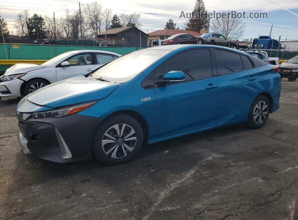 JTDKARFP2H3004527 2017 TOYOTA PRIUS Turquoise წინა მარცხენა ხედი სამი მეოთხედიდან