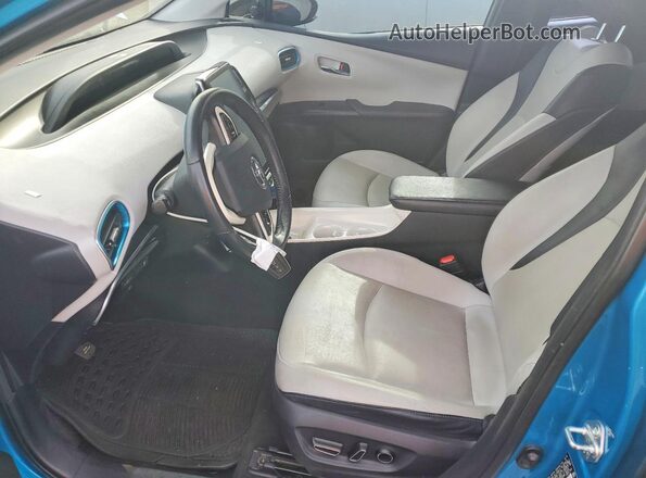 JTDKARFP2H3004527 2017 TOYOTA PRIUS Turquoise წინა სალონის ხედი