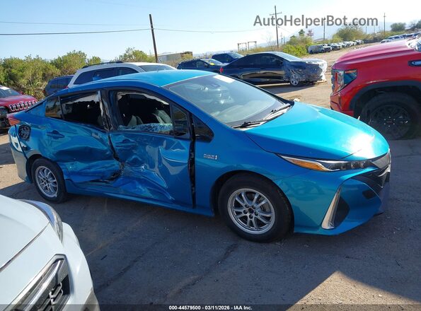 JTDKARFP5J3095363 2018 TOYOTA PRIUS PRIME Blue Widok wnętrza z tyłu