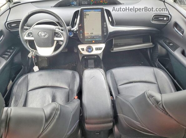 JTDKARFP5J3098005 2018 TOYOTA PRIUS Gray Widok deski rozdzielczej