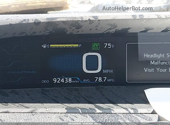 JTDKARFP7J3076944 2018 TOYOTA PRIUS PRIME Белый Вид задних сидений