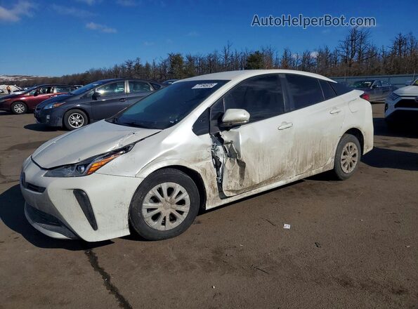 JTDKARFU9K3069999 2019 TOYOTA PRIUS Белый Передняя левая четверть