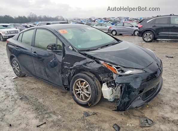 JTDL9RFU2K3012430 2019 TOYOTA PRIUS Черный Передняя правая четверть