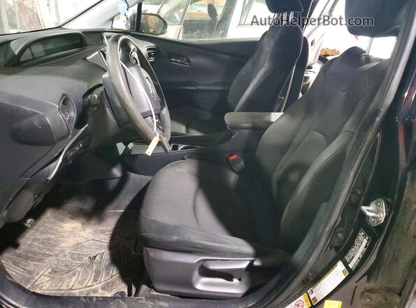JTDL9RFU8K3011394 2019 TOYOTA PRIUS Черный Вид салона спереди