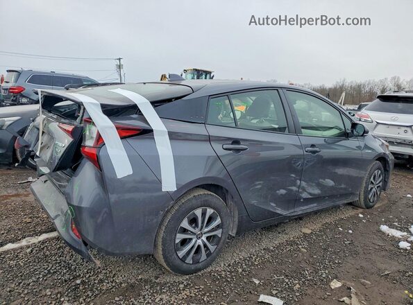 JTDL9RFU9L3022082 2020 TOYOTA PRIUS Серый Задняя правая четверть