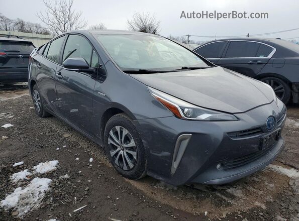 JTDL9RFU9L3022082 2020 TOYOTA PRIUS Серый Передняя правая четверть