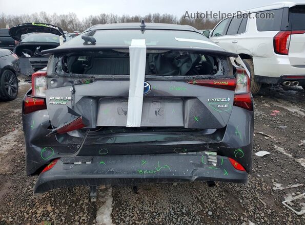 JTDL9RFU9L3022082 2020 TOYOTA PRIUS Серый Вид сзади
