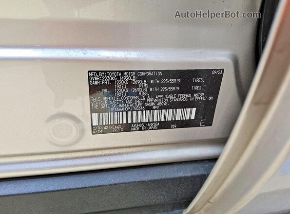 JTEAAAAH0PJ150346 2023 TOYOTA LIMITED Серый Вид наклейки с VIN-кодом