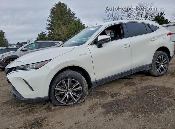 JTEAAAAH8MJ073155 2021 TOYOTA VENZA Белый Передняя левая четверть